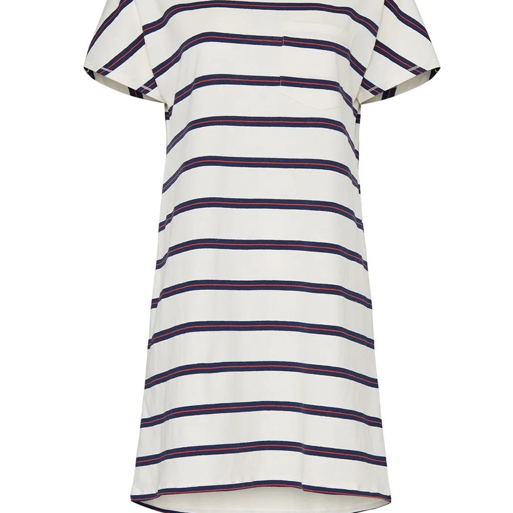 Madewell Navy and White Striped Mini Dress